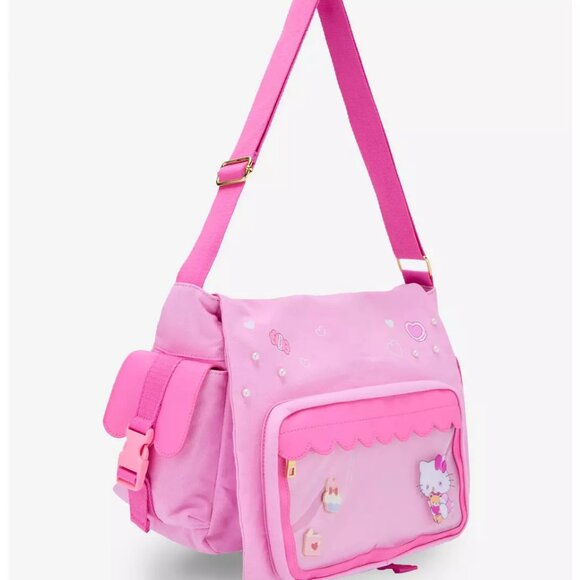 Hello Kitty Pin Collector Messenger Bag - NEW - Picture 2 of 5